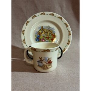 Royal Doulton Bunnykins Mug and Plate Set Golden Jubilee Celebration 1934-1984